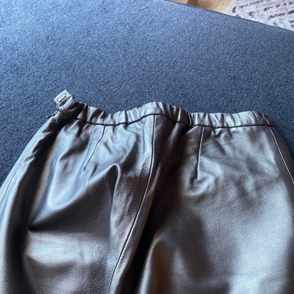 Genuine leather pants size 10- silver - Picture 4 of 7